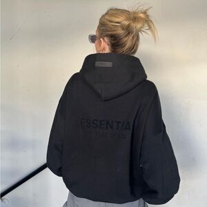 Essentials Charcoal Hoodie with Subtle Logo